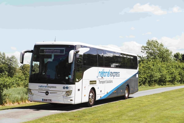 Coach image from National Express Transport Solutions signing with Pulse Quarterly Business Reviews (QBRs) platform